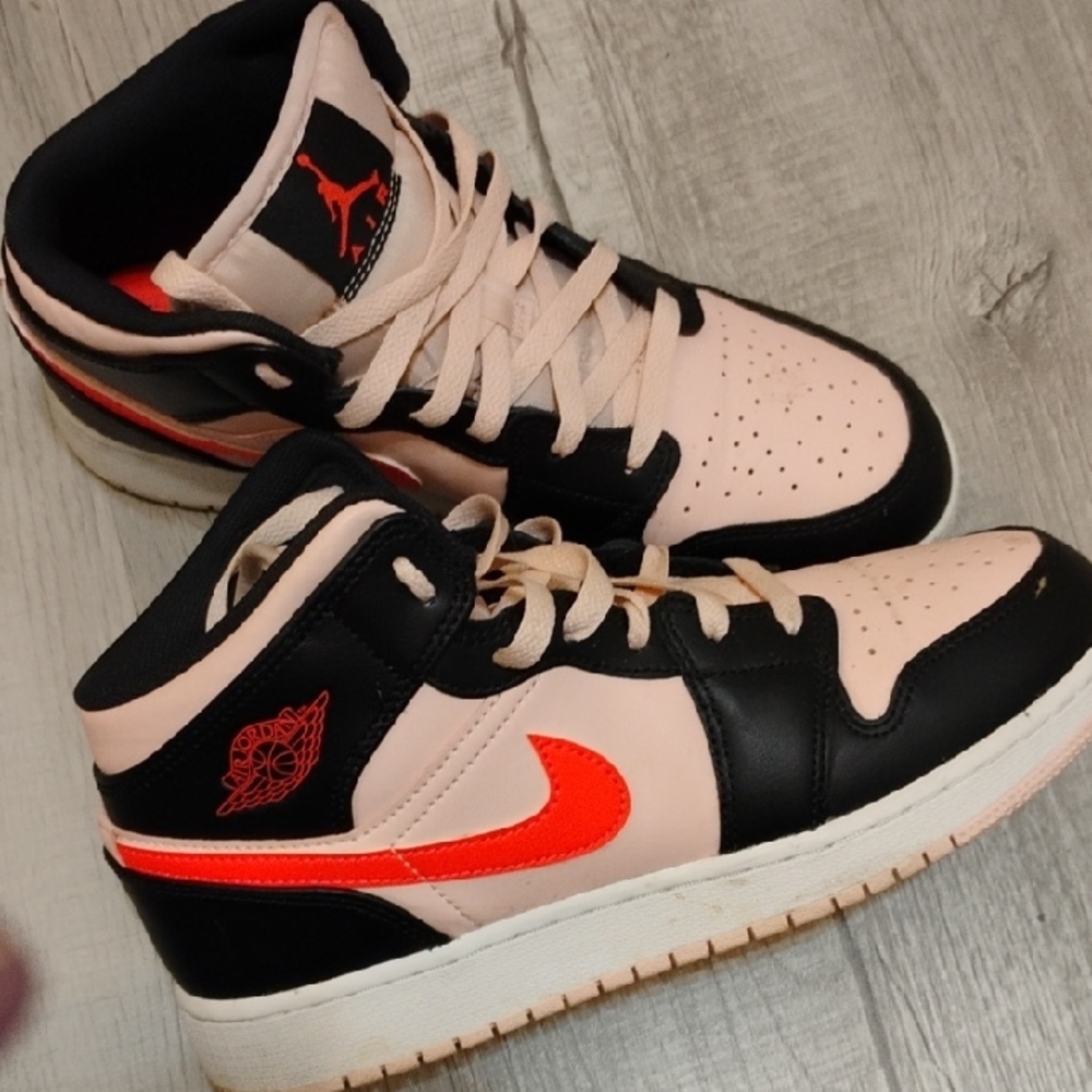 Nike ACG High-Top Sneakers in Black, Pink, and Orange